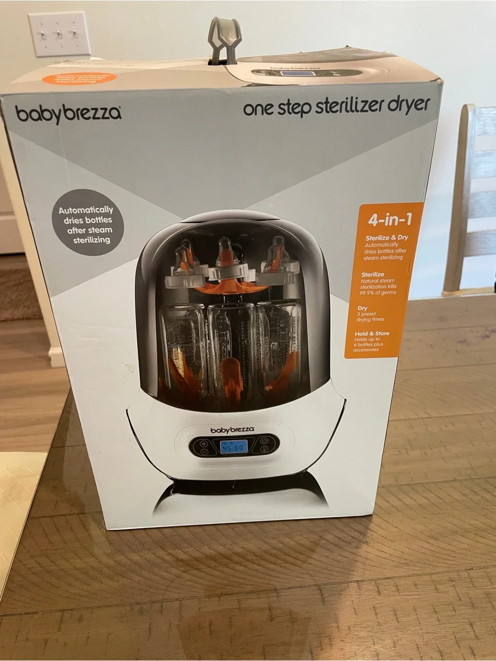 White and Orange One Step Sterilizer Dryer